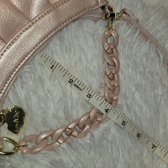 Betsey Johnson Pink Crossbody Purse - Picture 8 of 9